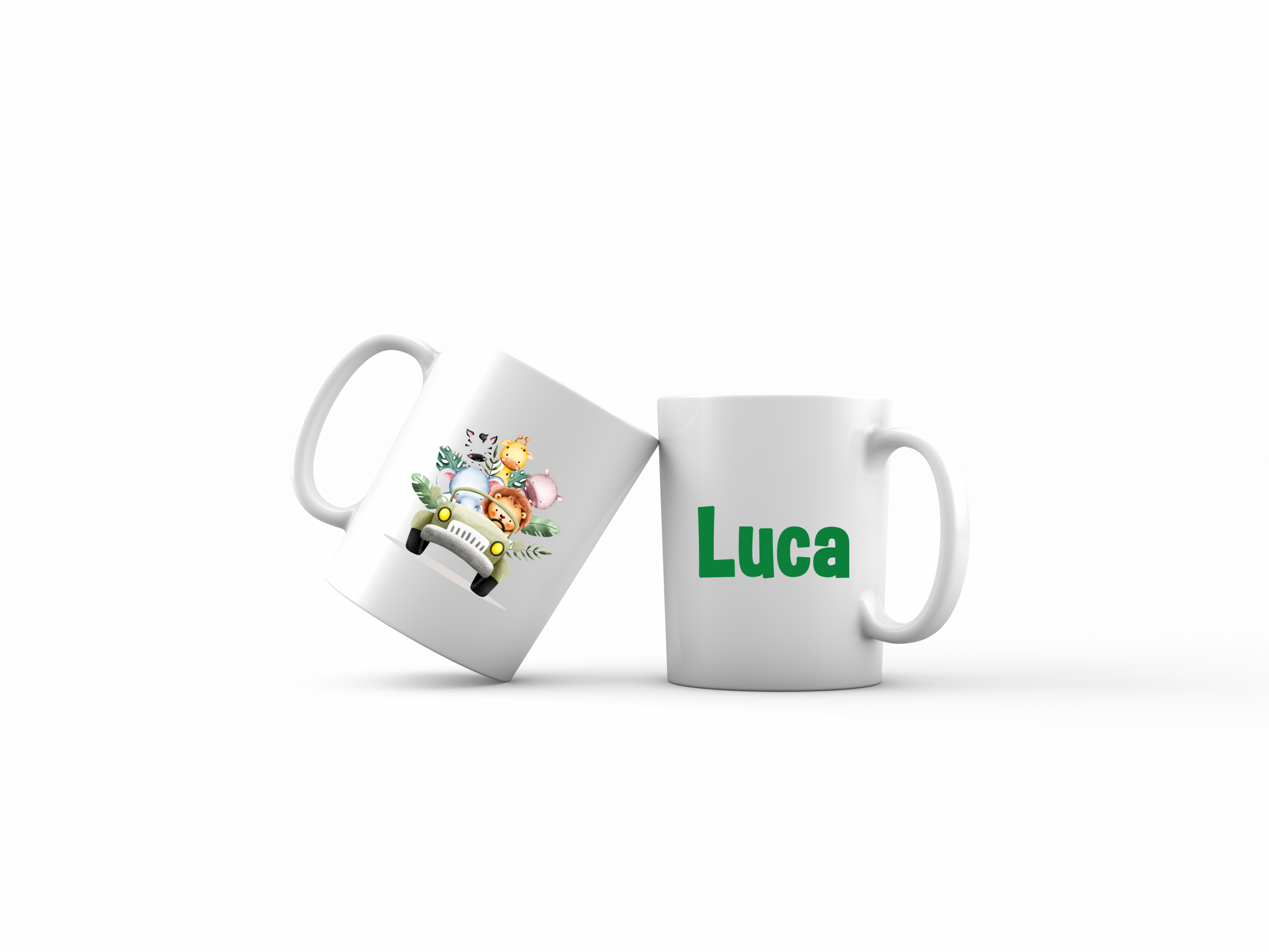 taza coche safari doble