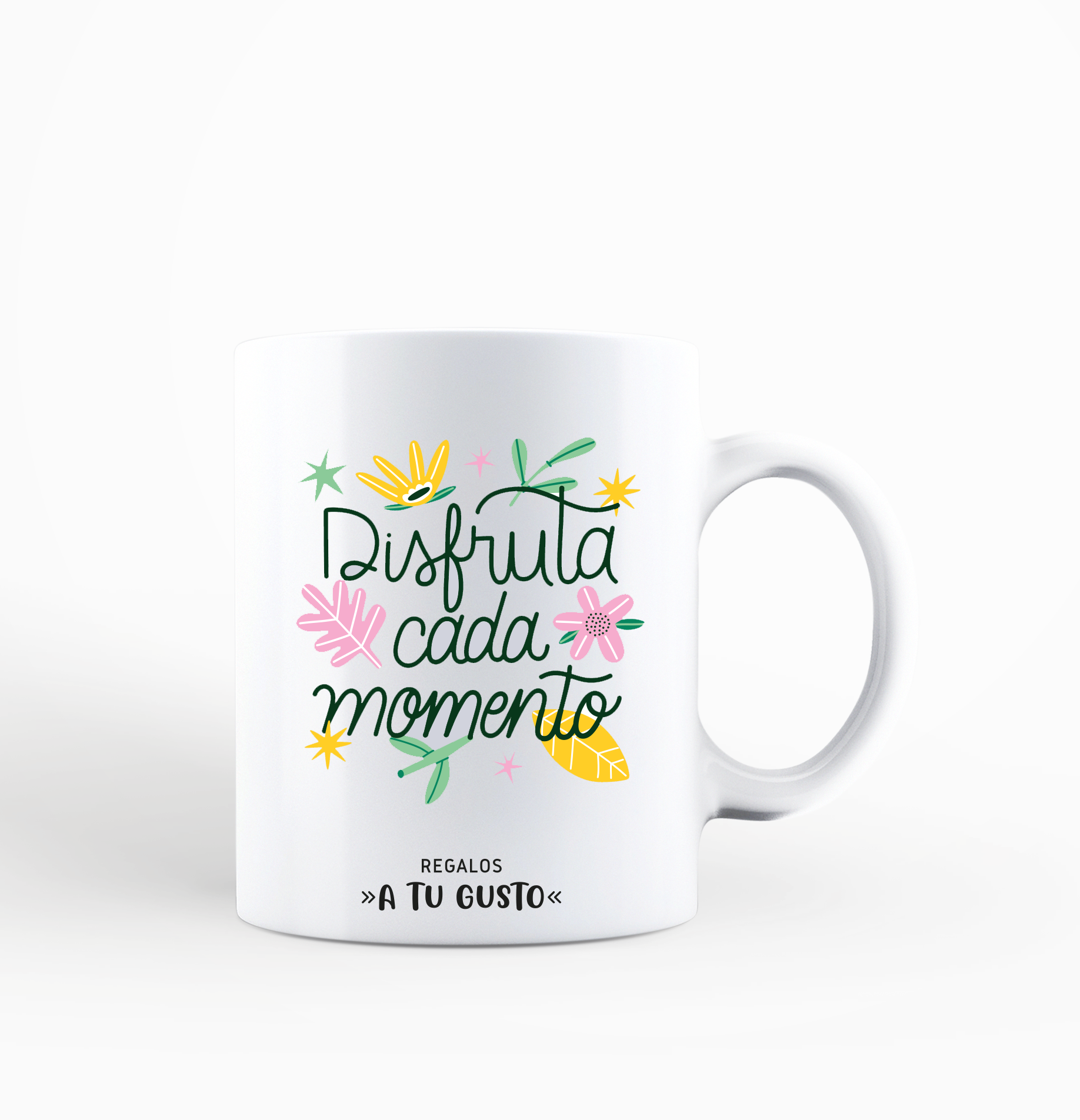 taza disfruta de cada momento