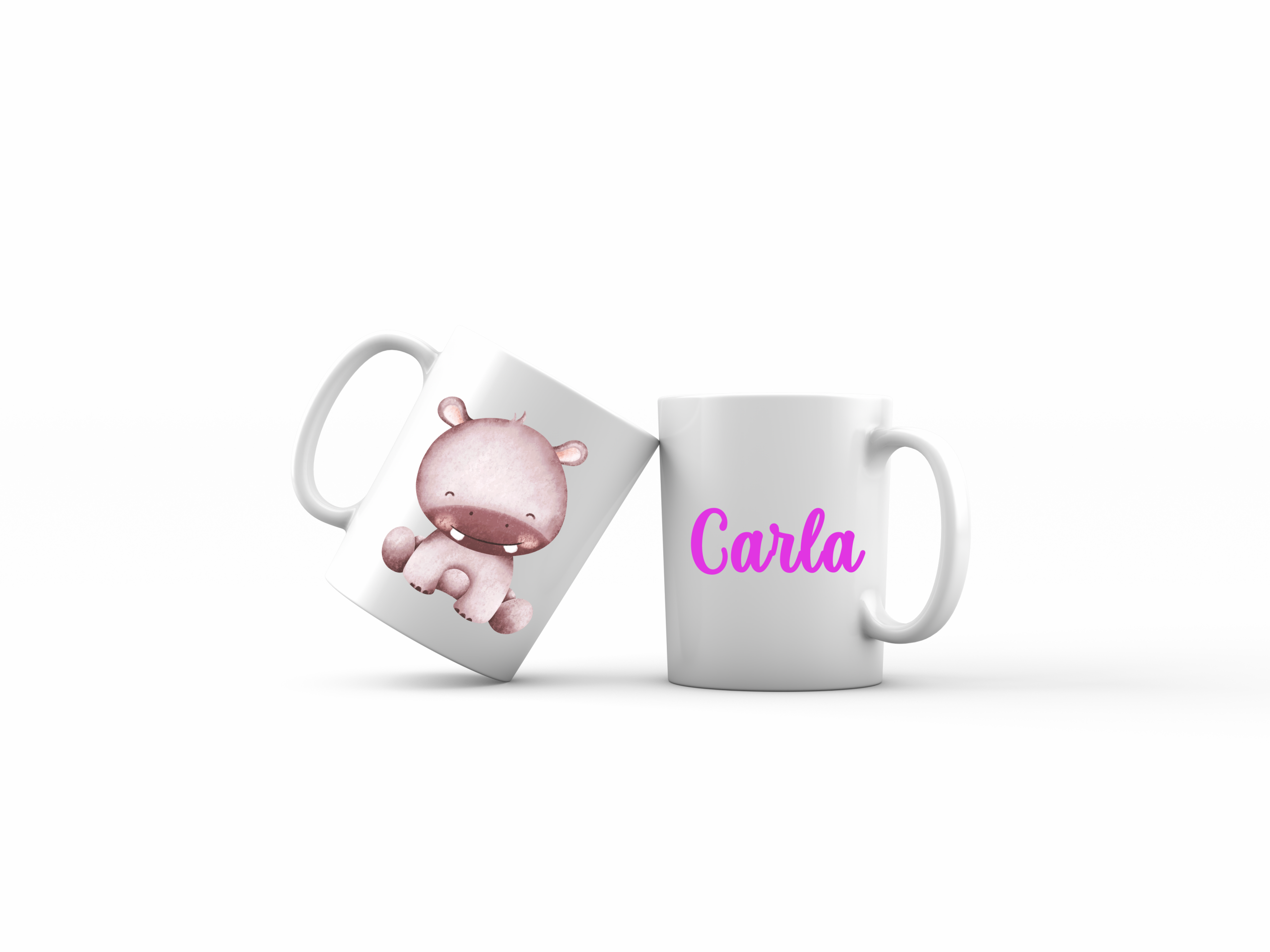 taza hipopotamo doble