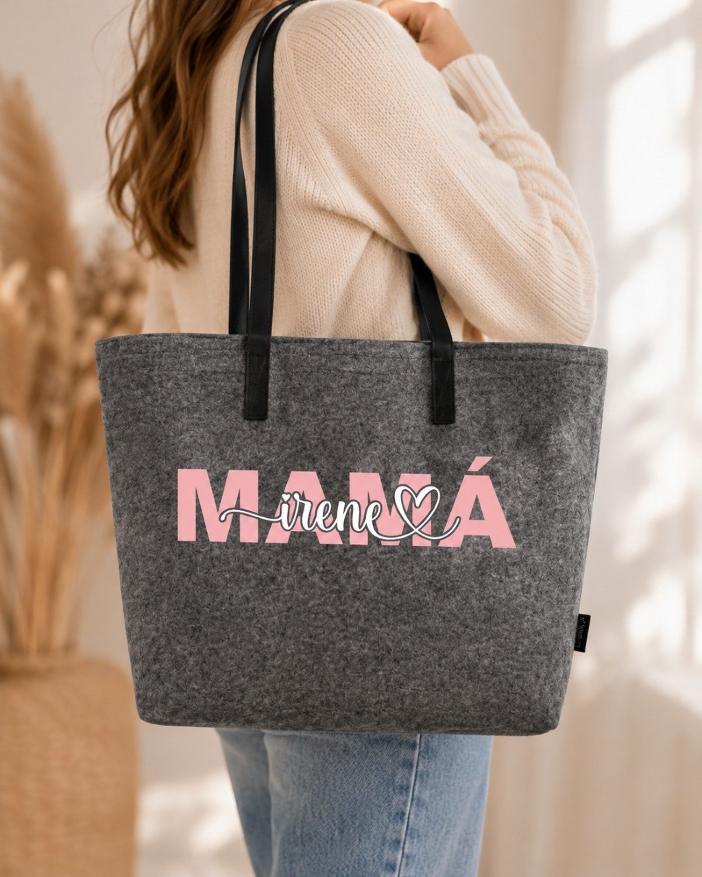 Bolso Fieltro Mamá Personalizado